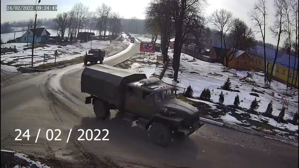 Кадри повномасштабного вторгнення військ російської федерації на територію України